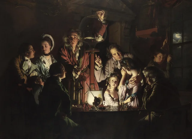 Uma experiência com um pássaro na bomba de ar, Joseph Wright of Derby