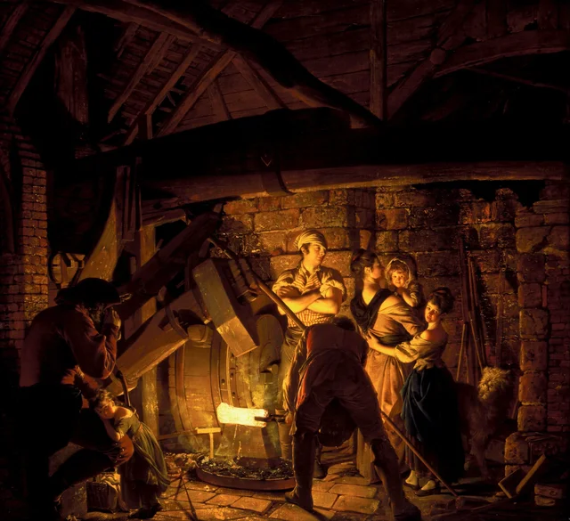 Uma forja de ferro, Joseph Wright of Derby
