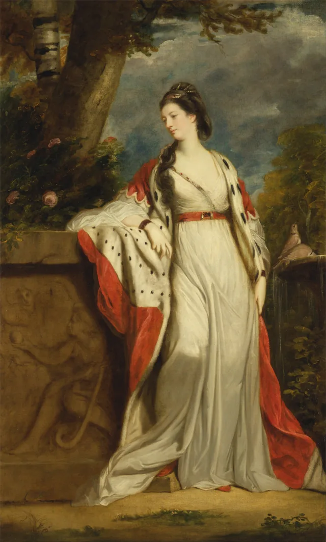 Elizabeth (née Gunning), baronne Hamilton de Hameldon et duchesse d'Argyll, Joshua Reynolds
