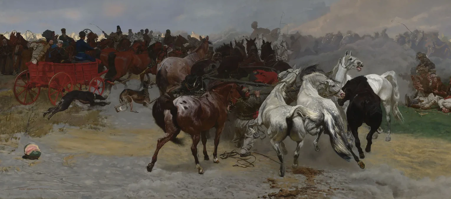Horse Fair at Balta, Józef Chełmoński