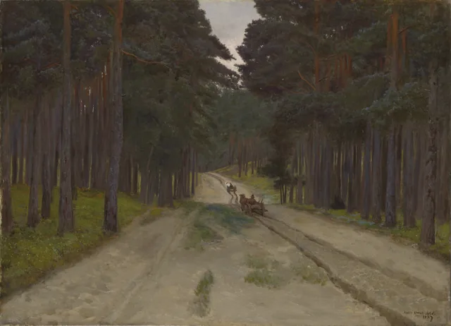 Camino en el bosque, Józef Chełmoński