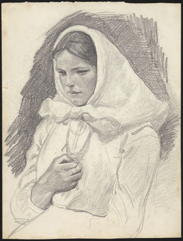 Camponesa da Polésia, estudo, Józef Chełmoński