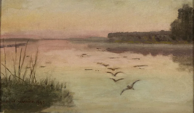 Lago ao crepúsculo, Józef Chełmoński