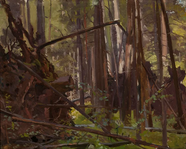 Landscape: Morif from Białowieża, Józef Chełmoński