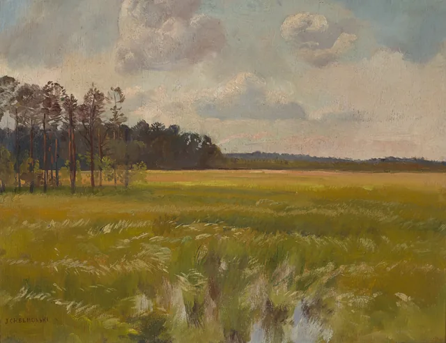 Prado à beira da floresta, Józef Chełmoński
