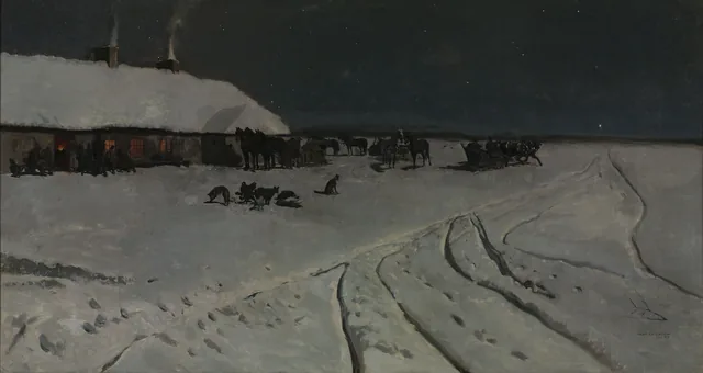 Noite de inverno na Ucrânia, Józef Chełmoński