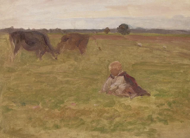 Joven vaquero, boceto
