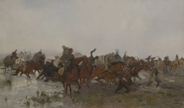 Cossacks in the March, Józef Chełmoński