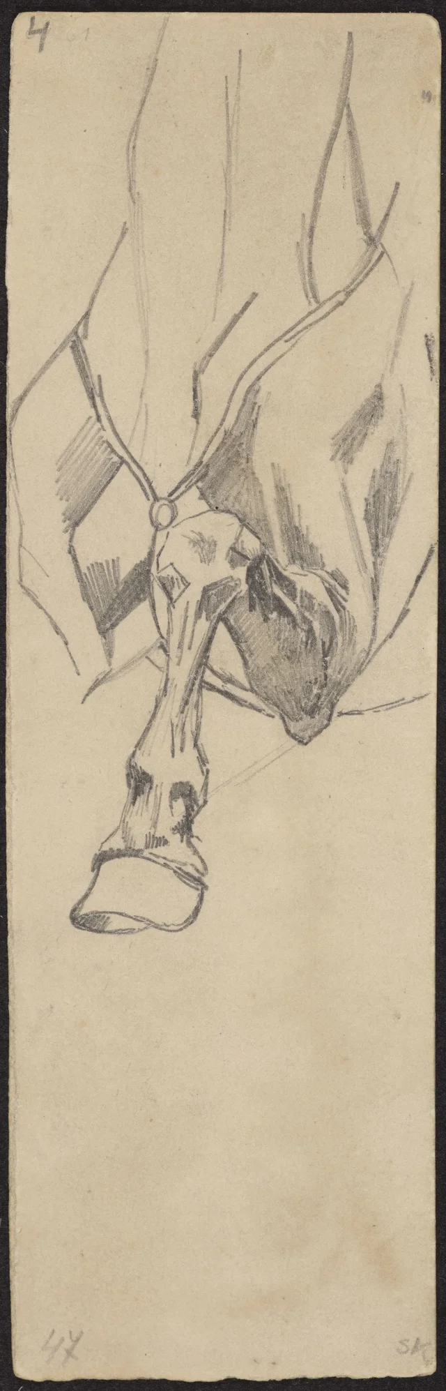 Studies of the legs of a galloping horse, Józef Chełmoński