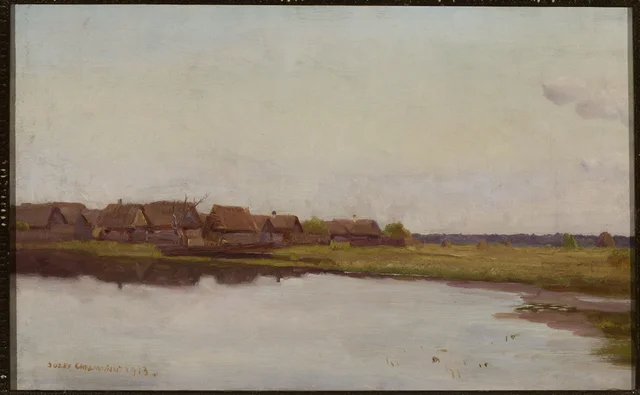Aldeia à beira d'água, Józef Chełmoński