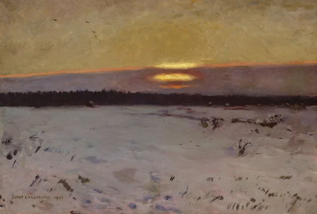 Puesta de sol en invierno