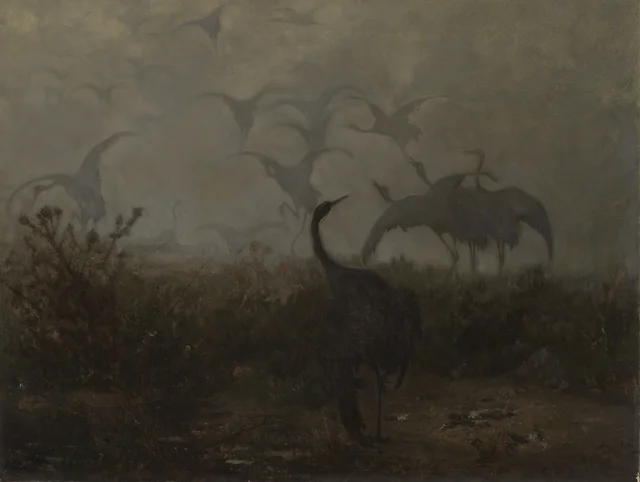 Las grullas, Józef Chełmoński
