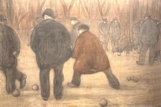 Jogadores de bocha, József Rippl-Rónai