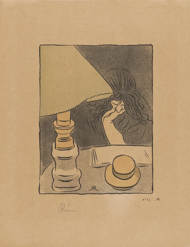 A Leitora sob a lâmpada, József Rippl-Rónai