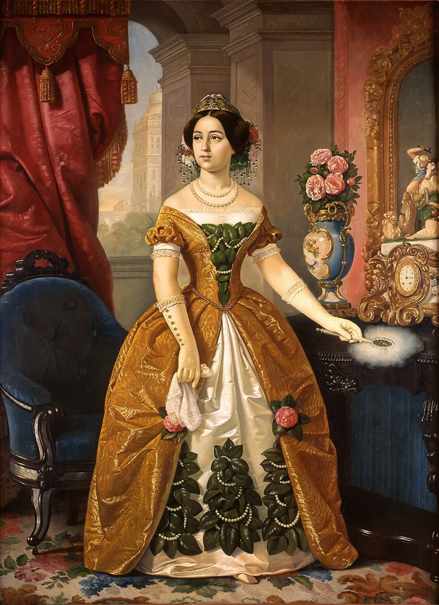 Portrait of Doña Dolores Tosta de Santa Anna, Juan Cordero