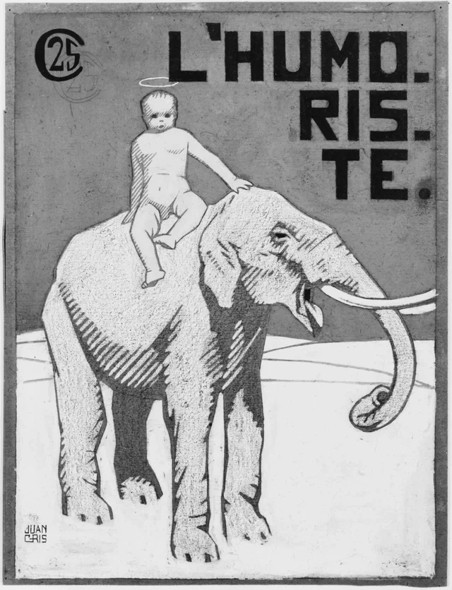Ange assis (projet de couverture pour « L'Humoriste »)
