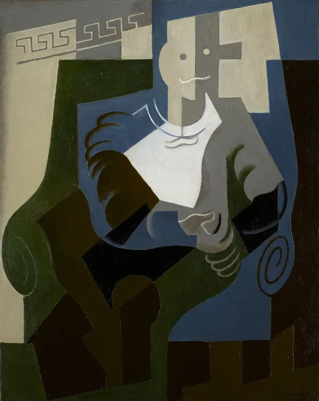 Arlequin assis, Juan Gris