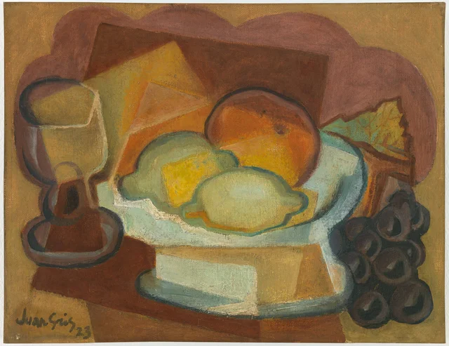 Compotier et verre (Nature morte aux citrons), Juan Gris