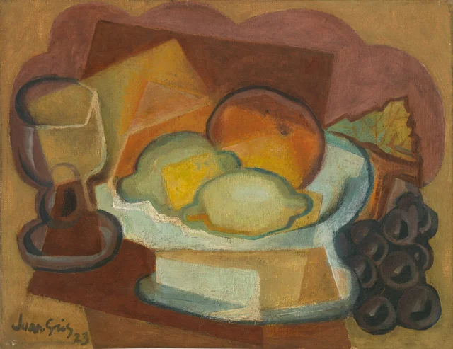 Fruteira e copo (Natureza-morta com limões), Juan Gris
