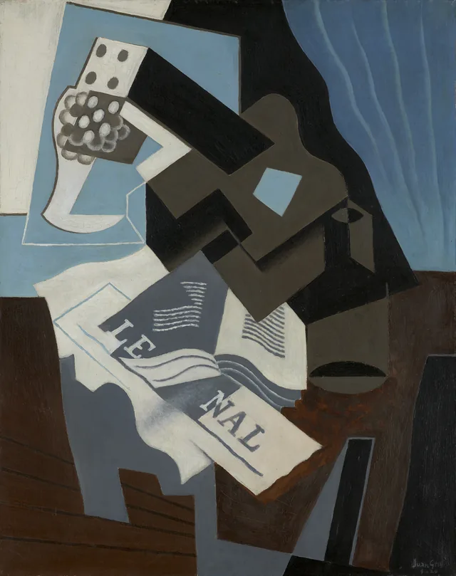Guitare, livre et journal, Juan Gris
