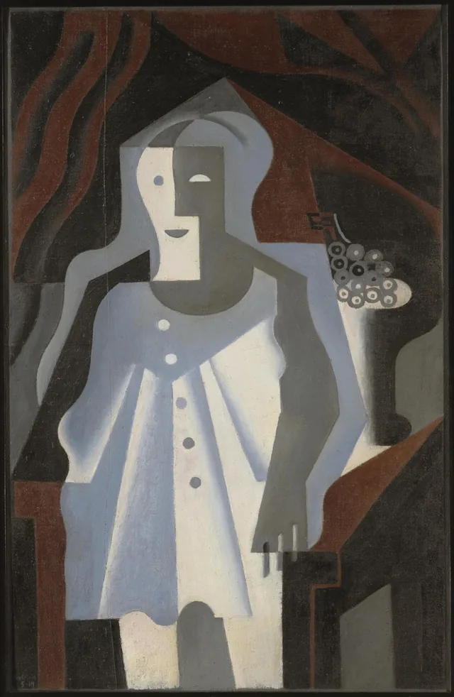 Pierrot con racimo (también llamado Pierrot con frutero), Juan Gris