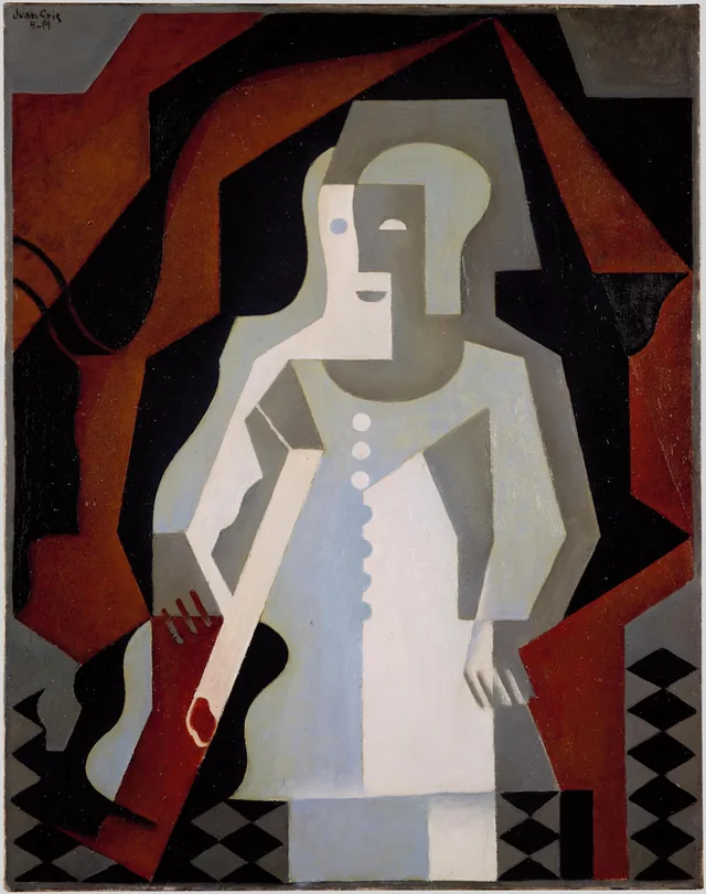 Pierrot à la guitare, Juan Gris
