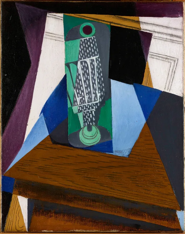 Vaso sobre una mesa, Juan Gris