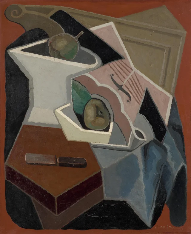 Violino e fruteira, Juan Gris