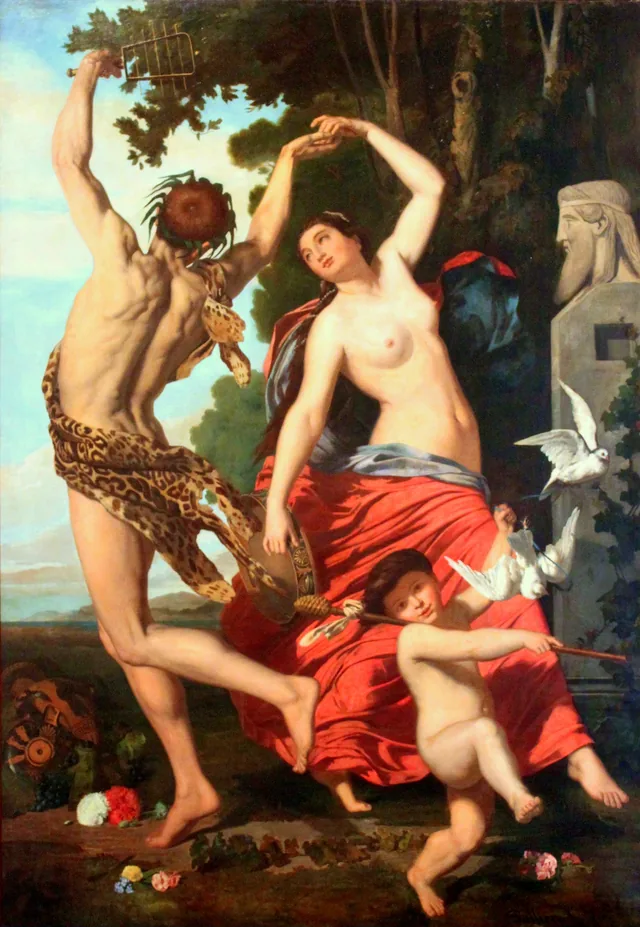 Faun and Bacchant, Juan León Pallière