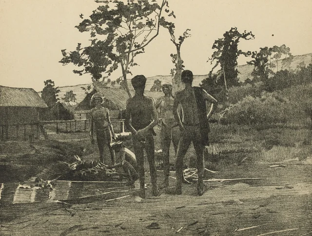 Dalat, palabre de moï rhadés, Jules-Gustave Besson