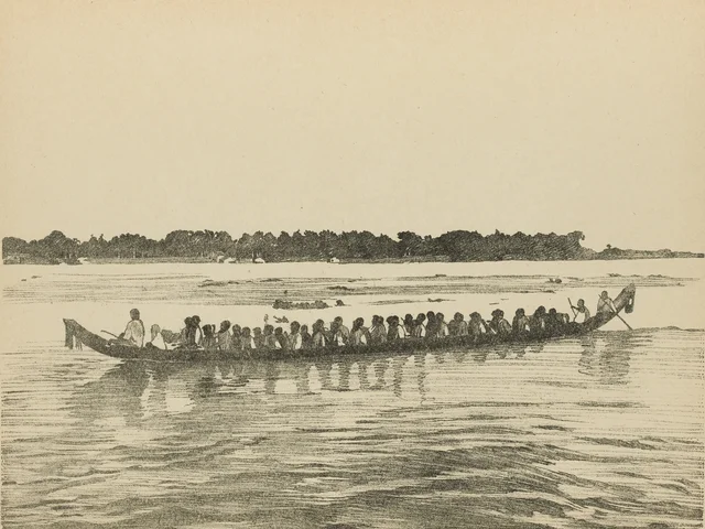 Fête des Eaux, pirogues