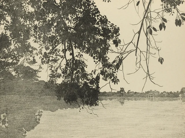 Hanoi, Petit Lac « Hồ-Hoàn-Kiếm » (planche 8), Jules-Gustave Besson