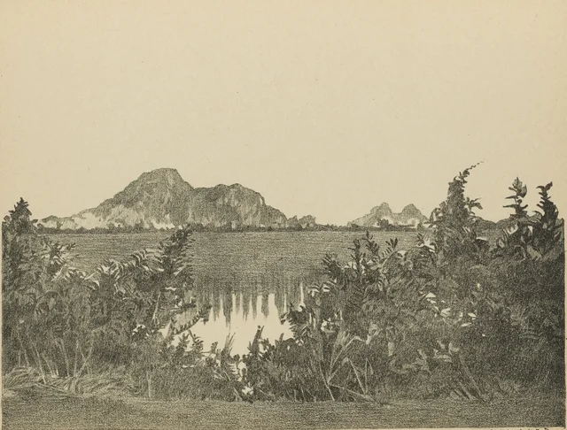 Paraje en el camino de Hatiên a Kampot (lámina 1)