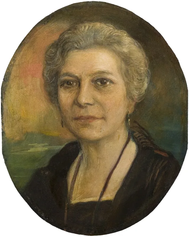 Retrato de doña María Millanes, Julio Romero de Torres