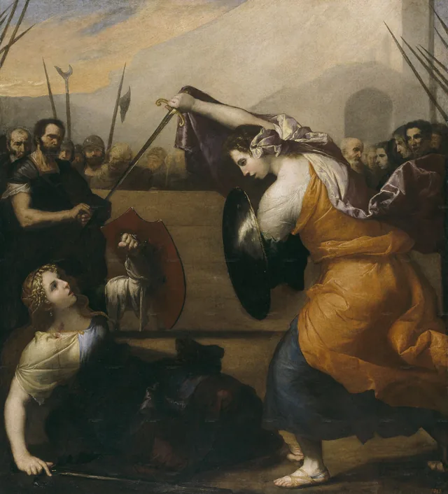 Combat de femmes, Jusepe de Ribera