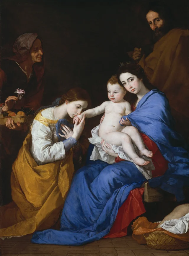 La Sainte Famille avec sainte Anne et sainte Catherine d'Alexandrie, Jusepe de Ribera