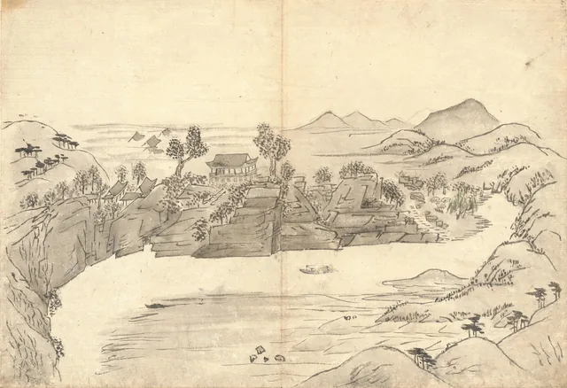 Album of the grand tour of Mount Pungak, image 13, Kang Se-hwang