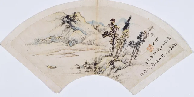 林居秋景図