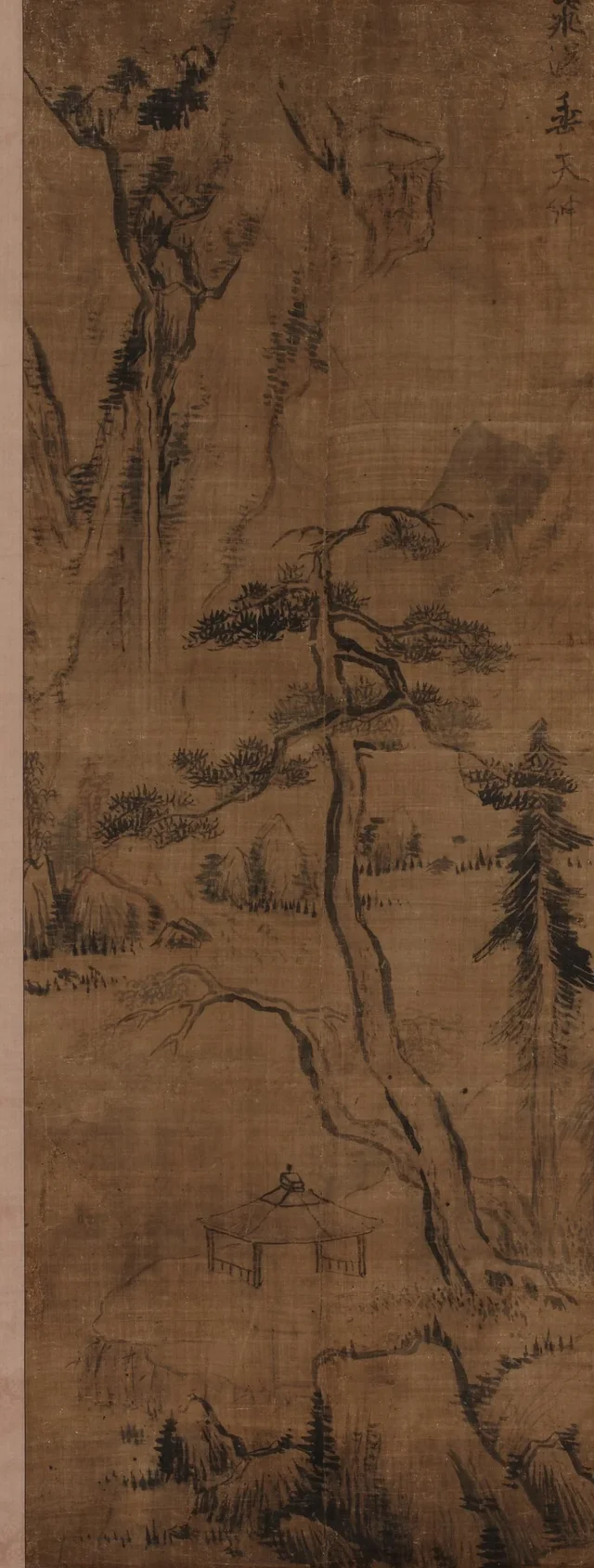 Une cascade qui tombe de haut