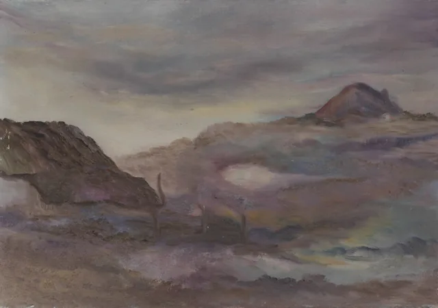 Landscape with a barn