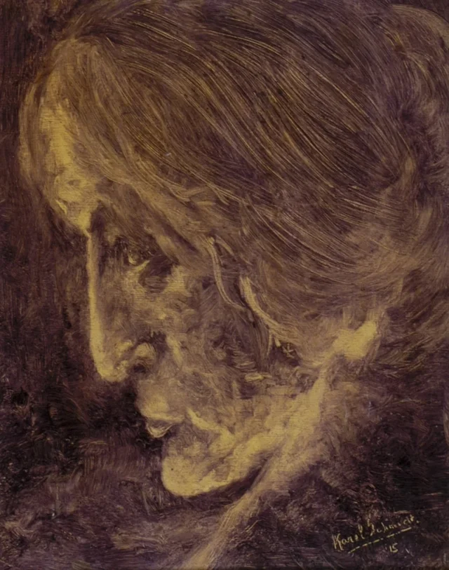Portrait en une couleur
