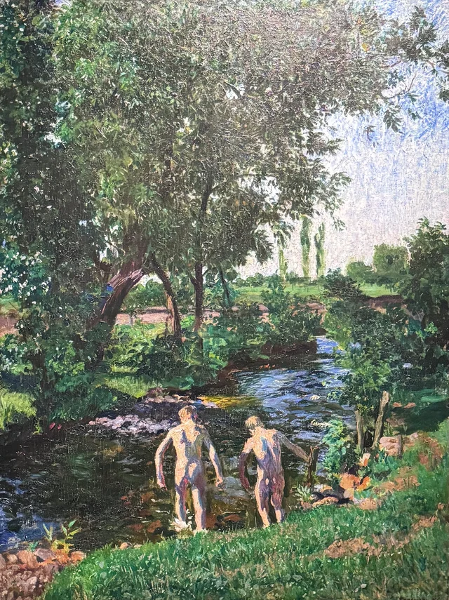 Muchachos bañándose (Verano), Károly Ferenczy