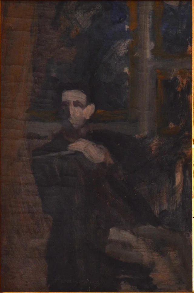 Esboço de autorretrato, Károly Ferenczy