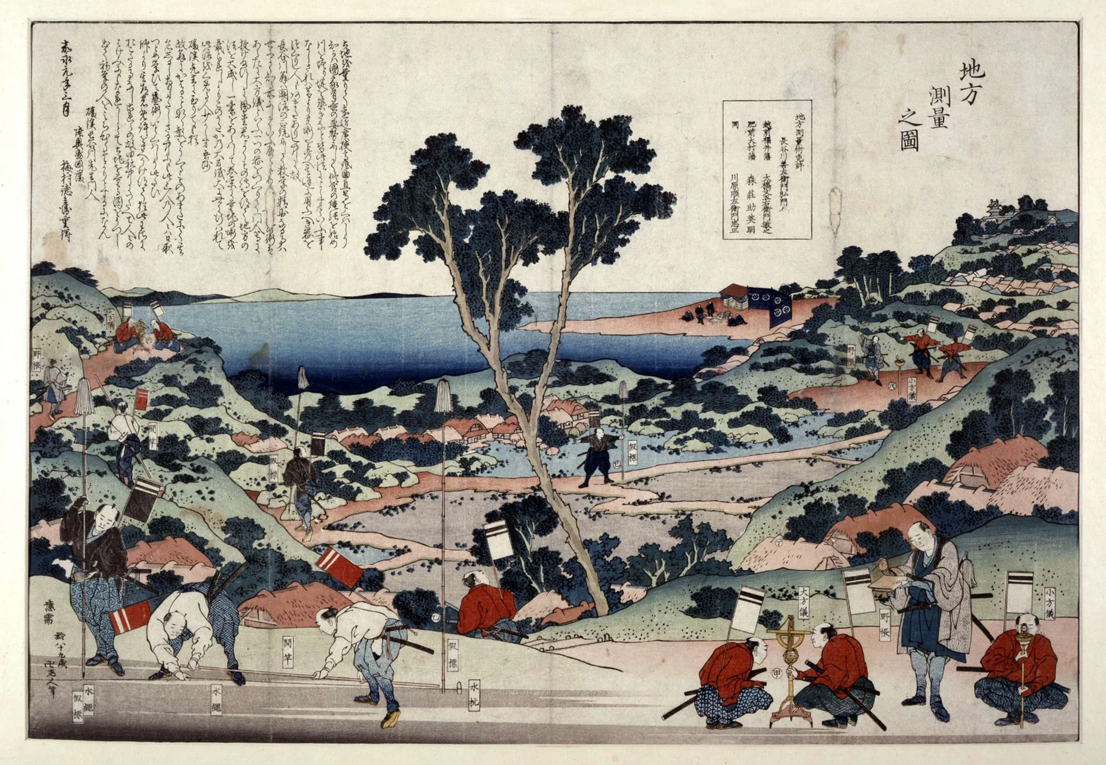 Chihō sokuryō no zu, Katsushika Hokusai