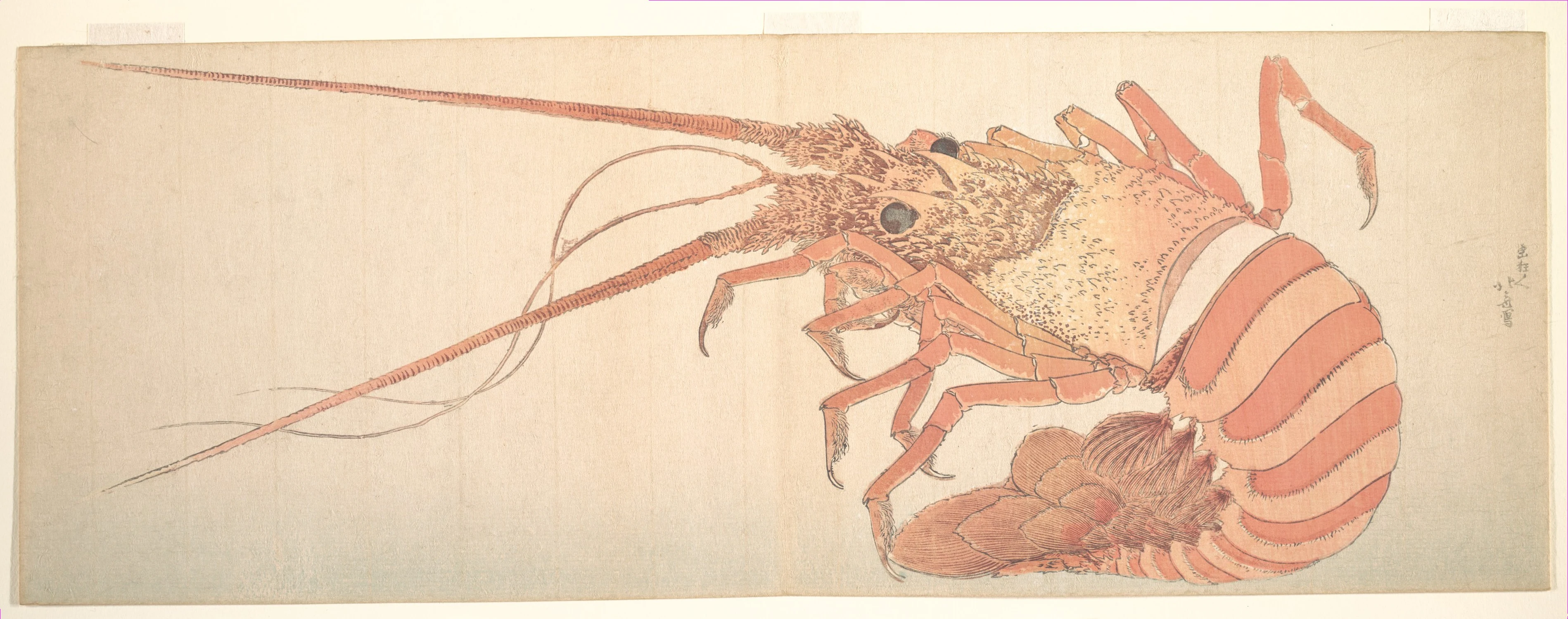 Large Lobster, Katsushika Hokusai
