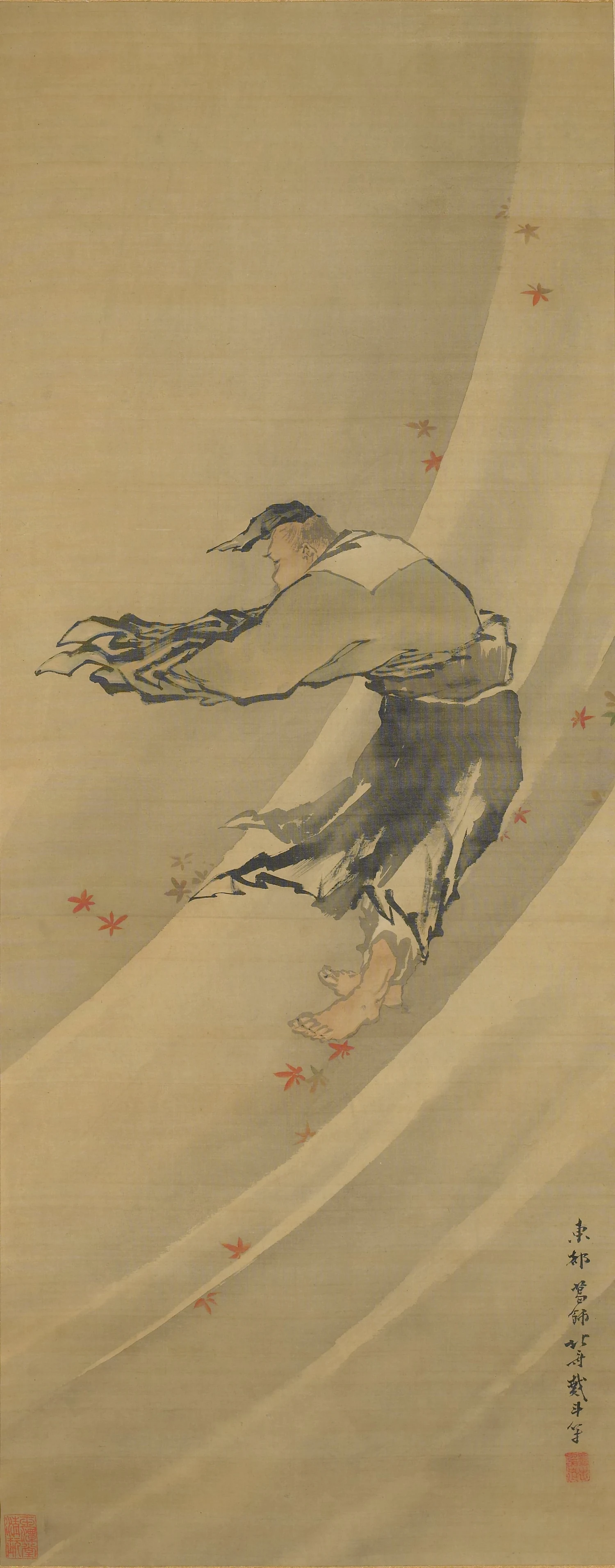 Liezi in the Wind, Katsushika Hokusai