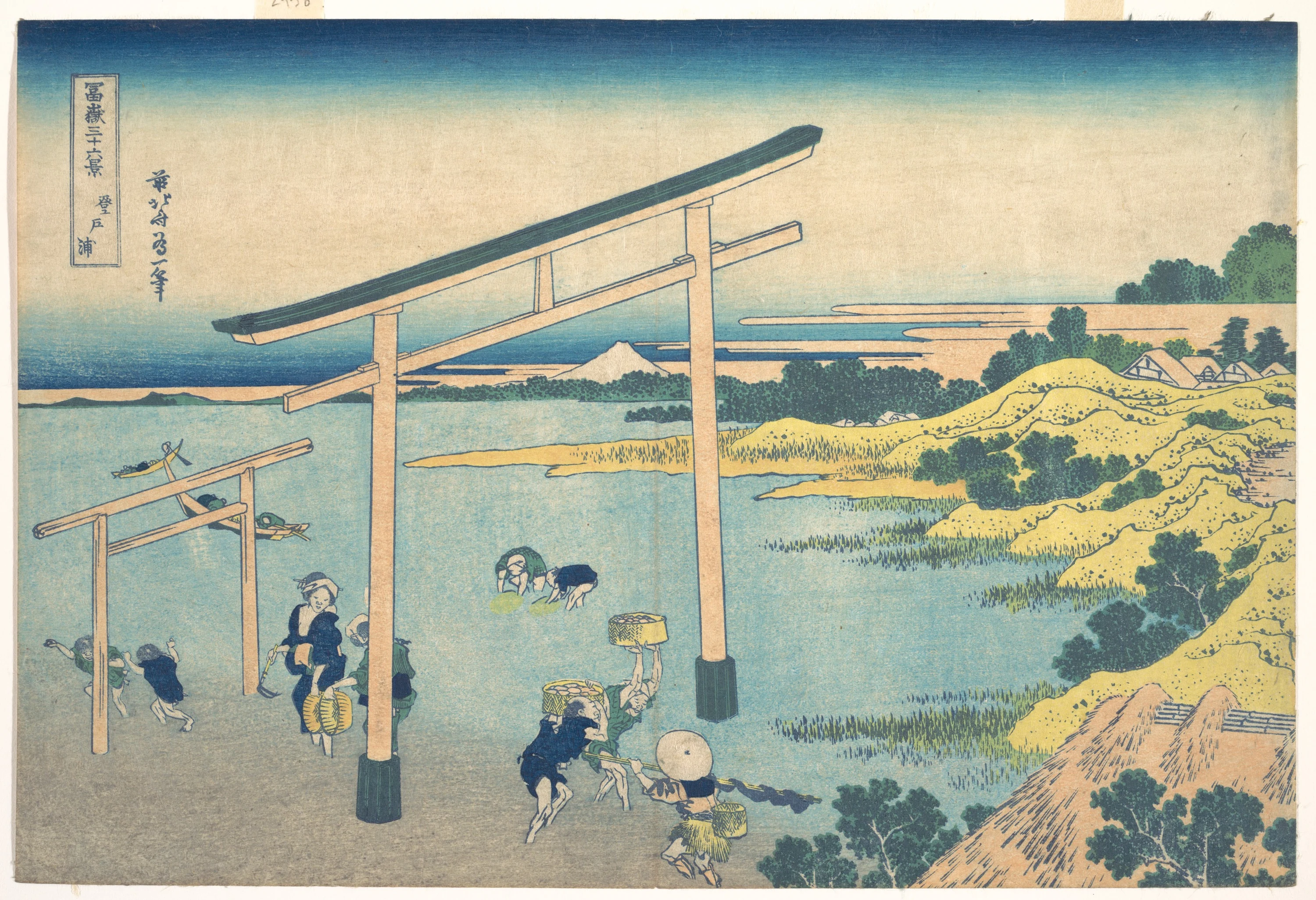 Noboto Bay (Noboto no ura), from the series Thirty-six Views of Mount Fuji (Fugaku sanjūrokkei), Katsushika Hokusai