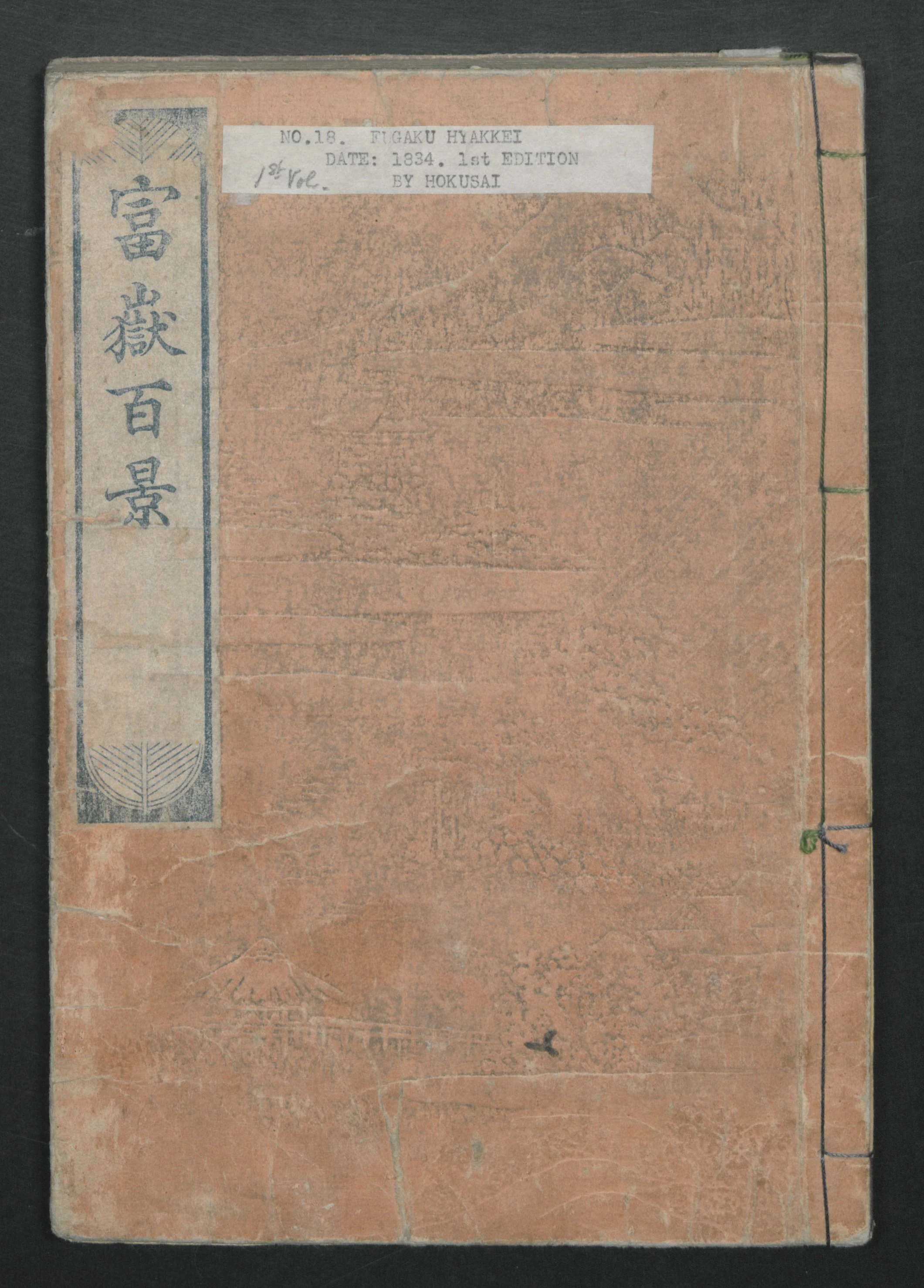 One Hundred Views of Mount Fuji (Fugaku Hyakkei shohen) 富嶽百景 初編, Katsushika Hokusai