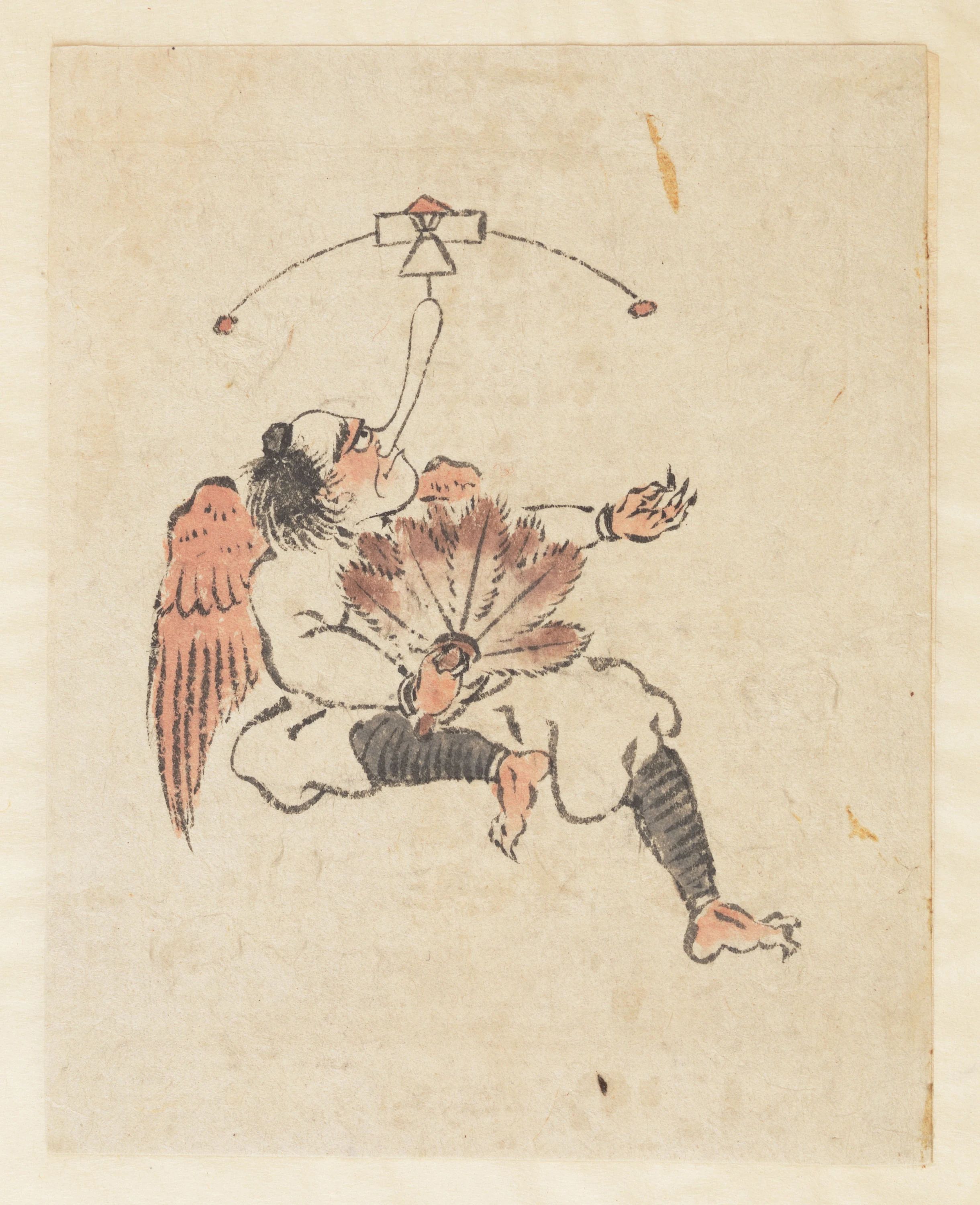 Tengu, Katsushika Hokusai