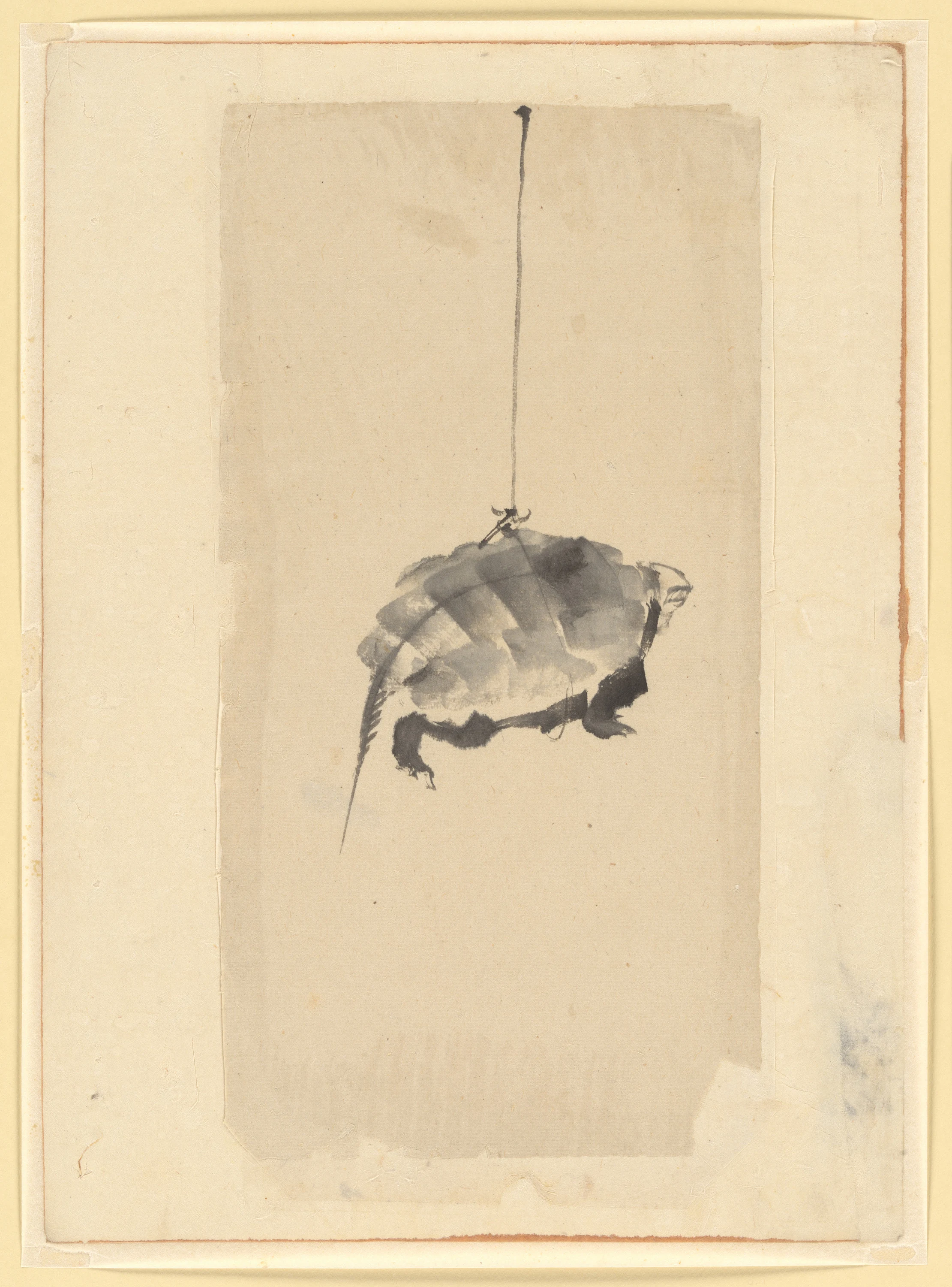 Tortoise Suspended By String, Katsushika Hokusai